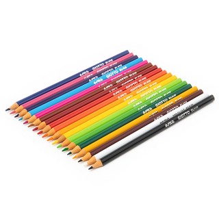 Цветные карандаши 18 цветов, полимерные, трехгранные, заточенные, GIOTTO ELIOS 2