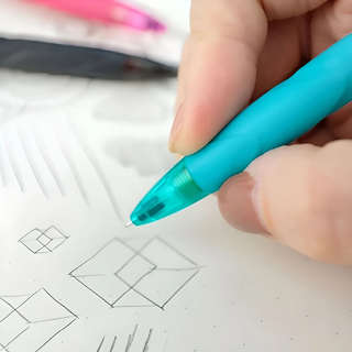 Карандаш автоматический Pentel Q-Erase, 0.7 мм, зеленый 6