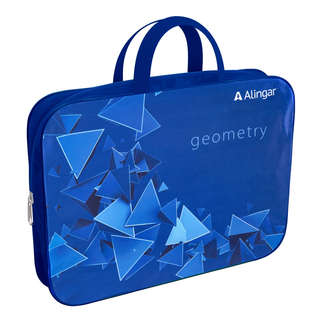 Папка с ручками А4, 1 отделение, на молнии 26х34х8 см, Alinga...