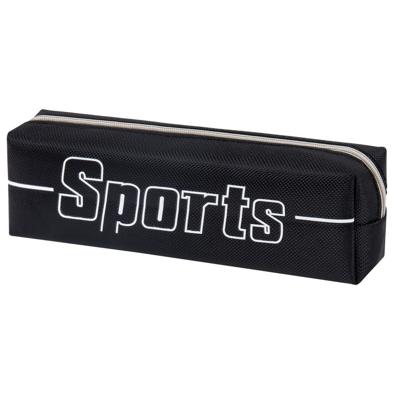 Пенал-косметичка Brauberg 'Sport', 1 отделение, полиэстер, на молнии, черный