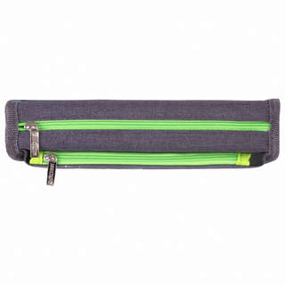 Пенал мягкий Космонавт: 2 отделения на молнии, полиэстер, серый, Юнландия 3