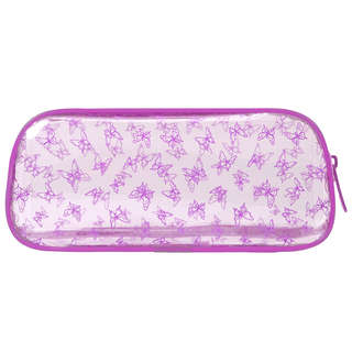 Пенал-косметичка Brauberg Lucent 'Butterfly', на молнии, прозрачный 2