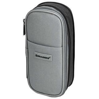 Пенал-трансформер Brauberg 'Charcoal gray', полиэстер, серо-черный 2