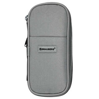 Пенал-трансформер Brauberg 'Charcoal gray', полиэстер, серо-черный 6