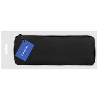 Пенал-тубус на молнии Brauberg с эффектом Soft Touch, мягкий, черный 5