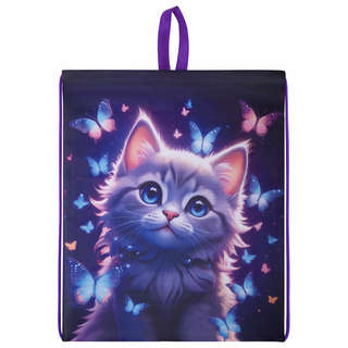 Мешок для обуви Brauberg Kids 'Curious cat', 42х34 см, с петлей 2
