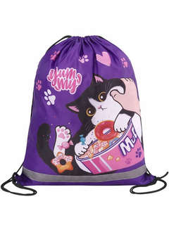 Мешок для обуви Sweet cheeks, 46х36 см, со светоотражающей по...