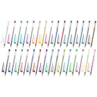 Ручки гелевые 30 цветов, линия письма 0.5 мм, Brauberg Kids 2