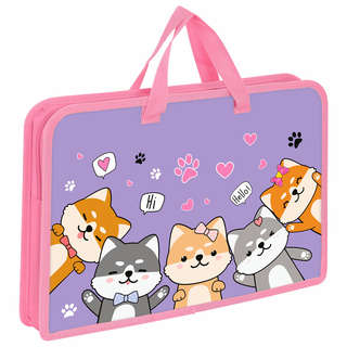 Папка на молнии с ручками 'Best fellows' А4, 1 отделение, пластик 1