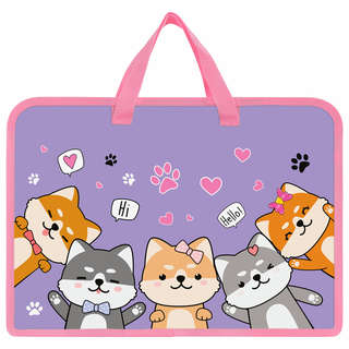 Папка на молнии с ручками 'Best fellows' А4, 1 отделение, пластик 2