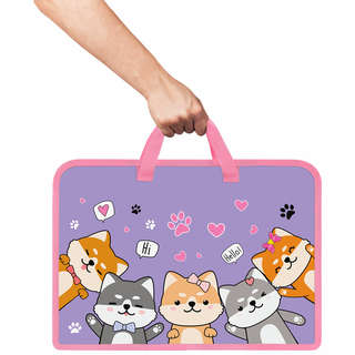 Папка на молнии с ручками 'Best fellows' А4, 1 отделение, пластик 4