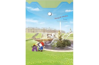 Папка-конверт на кнопке А6, Comix География 'Санкт-Петербург:...