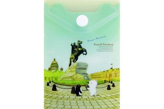 Папка-конверт с кнопкой А7, Comix География 'Санкт-Петербург:...