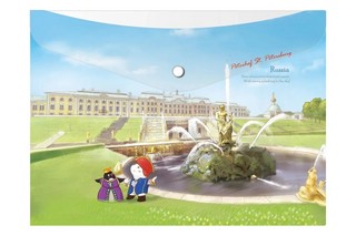 Папка-конверт на кнопке А4, Comix География 'Санкт-Петербург:...