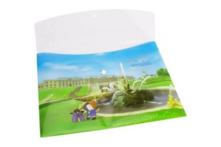 Папка-конверт на кнопке А4, Comix География 'Санкт-Петербург: Петергоф' 2