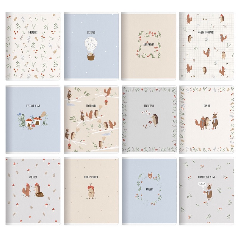 Комплект из 12-ти предметных тетрадей BeSmart 'Dreamland'