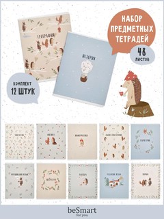 Комплект из 12-ти предметных тетрадей BeSmart 'Dreamland' 2