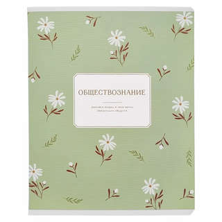 Тетрадь предметная по Обществознанию beSmart 'April' на скреп...