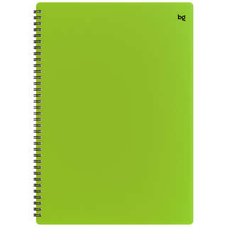 Тетрадь А4, 80 листов в клетку, на гребне BG 'Neon', пластико...