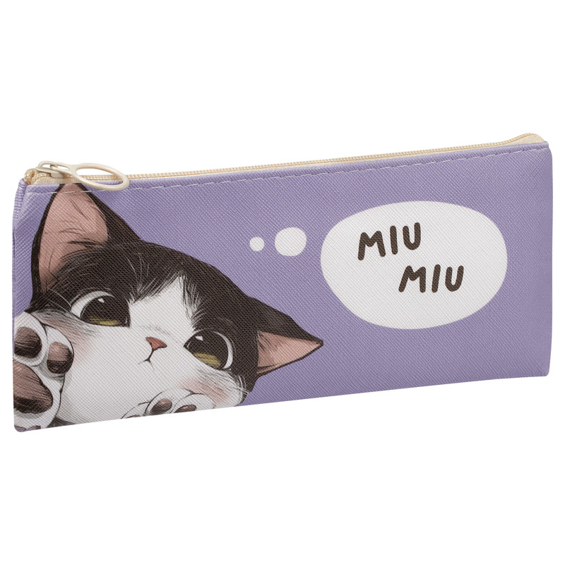 Пенал мягкий MESHU 'Paws', искусственная кожа