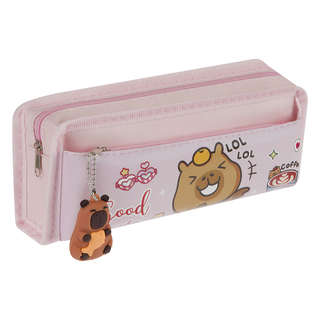 Пенал мягкий MESHU 'Capy', 2 отделения, полиэстер, ПВХ 1