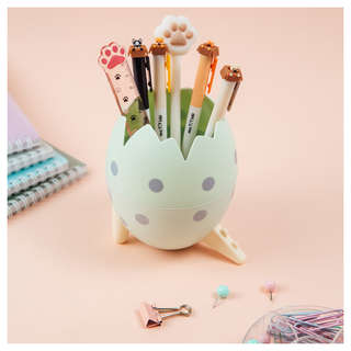 Подставка-стакан MESHU 'Dino's egg', пластиковая, мятная