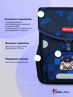 Школьный ранец BelMil Prime 'Game Time' с наполнением (4 предмета) 5