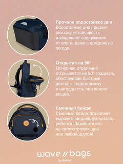 Рюкзак молодежный Belmil WAVE NORDIC 'Polar' 6