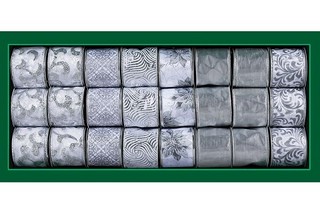 Лента для декорирования дымчато-серебряная, 5 м х 6,5 см, R204