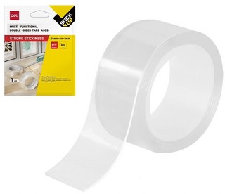 Клейкая лента универсальная двусторонняя Deli EA503, 24 мм
