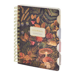 Записная книжа А5, 120 листов, на гребне, с разделителями 'Fo...