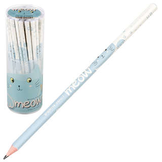 Карандаш чернографитовый 'Meow' НВ, трехгранный, грифель 2мм, Bruno Visconti 2