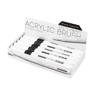 Маркер-кисть акриловый 'Sketch&Art' черный, Bruno Visconti 3
