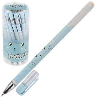 Ручка шариковая, 0.5 мм, 'Meow, MagicWrite' синяя, BrunoVisconti
