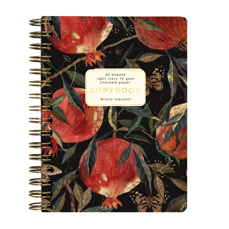 Блокнот А6, 60 листов в клетку, 'Гранат', Bruno Visconti