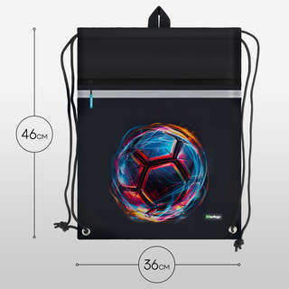 Мешок для обуви Berlingo 'Cyber Football', 36х46 см 5