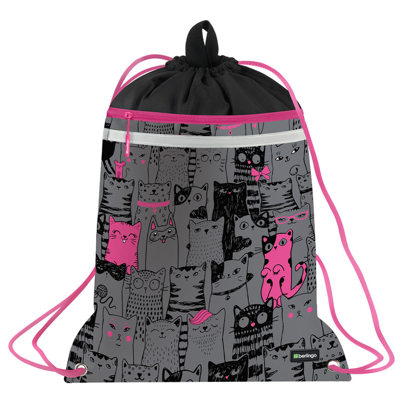Мешок для обуви Berlingo 'Happy Cats', 36х46 см