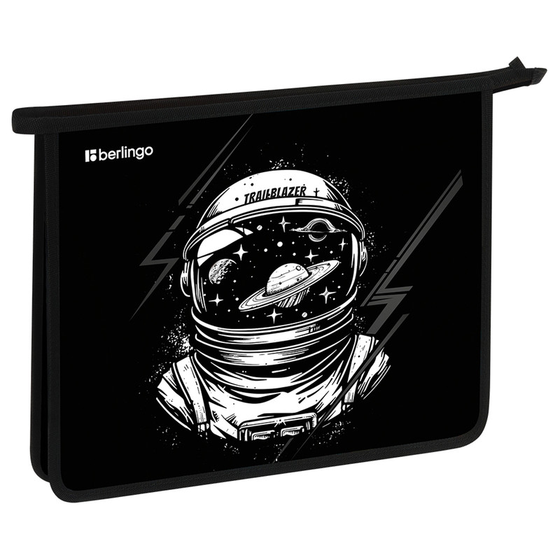 Папка для тетрадей А5, 1 отделение, Berlingo 'Trailblazer', пластик, на молнии