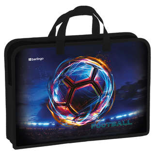 Папка с ручками А4, 1 отделение, Berlingo 'Cyber Football', п...