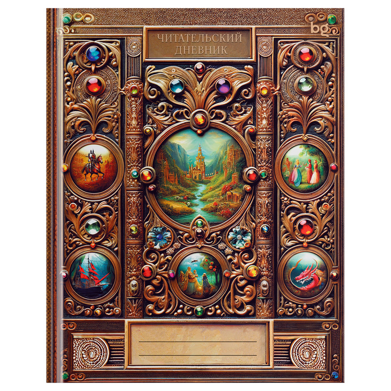 Читательский дневник 'Домашняя библиотека', 40 листов, BG