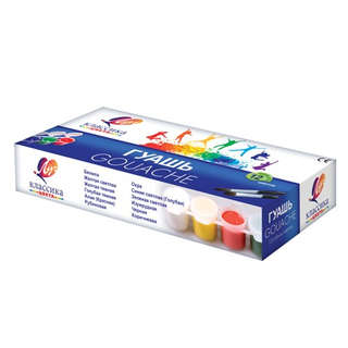 Гуашь 12 цветов по 20 мл, Луч Классика 3