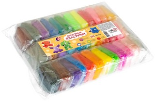 Пластилин легкий, 36 цветов, 360 гр, застывает на воздухе, 'В...