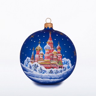 Шар 'Подарочный' стеклянный, 7.5 см, артикул С1069 (Собор Вас...