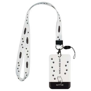 Бейдж вертикальный MESHU 'Nice Day', 110х70 мм, лента с караб...