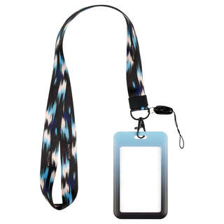 Бейдж вертикальный MESHU 'Sensitive', 110х70 мм, лента с карабином, 2D печать 2