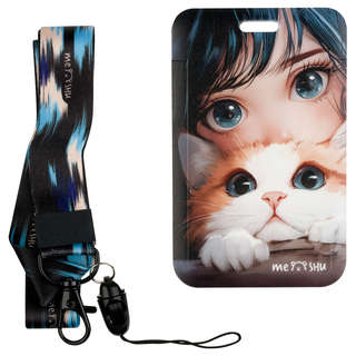 Бейдж вертикальный MESHU 'Sensitive', 110х70 мм, лента с карабином, 2D печать 3