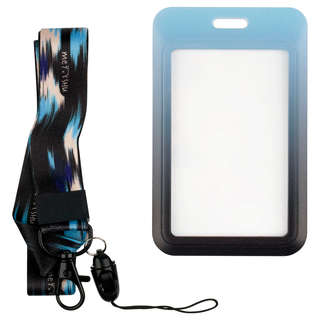 Бейдж вертикальный MESHU 'Sensitive', 110х70 мм, лента с карабином, 2D печать 4