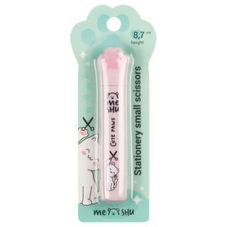 Ножницы детские 8.7 см, складные в футляре, MESHU 'Paw' 9