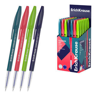 Ручка шариковая ErichKrause Slender Stick Reef 0.7, Super Gli...