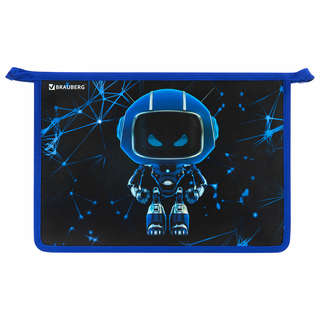 Папка для труда А4, на молнии, 2 отделения, органайзер, Braub...